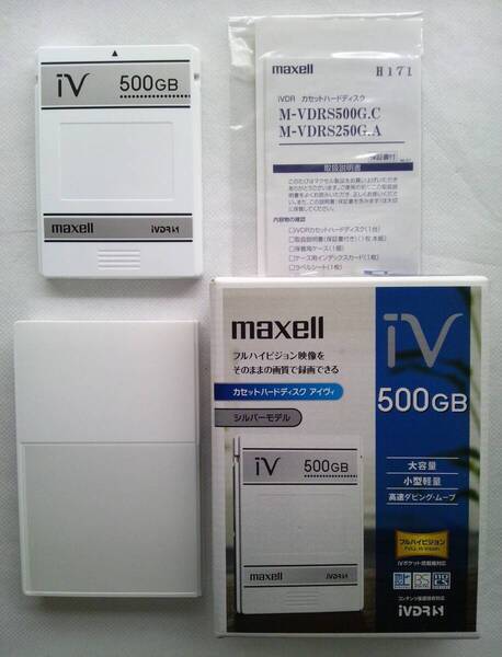 【使用124時間】マクセル iVDR/iVDRS/iVDR-S カセットハードディスク 500GB CrystalDiskInfo:正常 HD Tune:全クラスタGood
