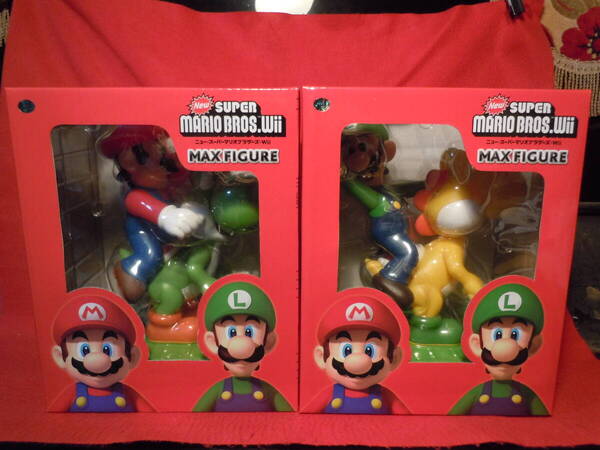 2個セット NewスーパーマリオブラザーズWii マックスフィギュア 未開封景品用 ヨッシー ルイージ New SUPER MARIO BROS.Wii MAX FIGURE◆