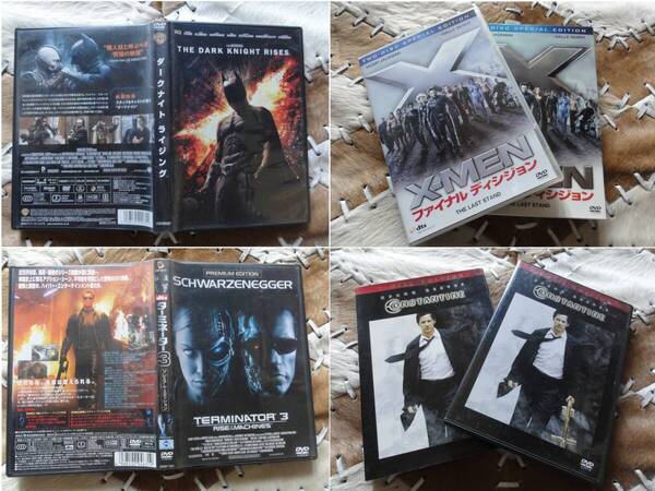 ●ダークナイト・ライジング/ターミネーター3/X−MENファイナルディシジョン/コンスタンティン●洋画DVD4作品セット●送料込み●