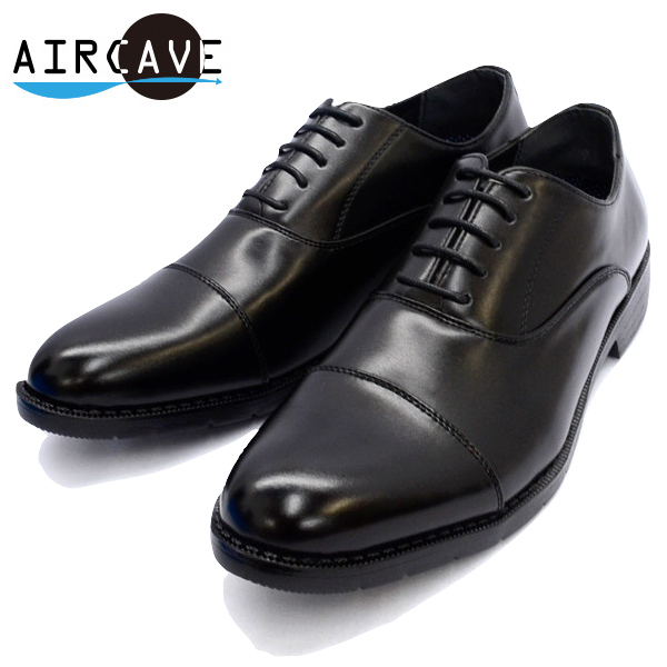 新品未使用 Santoni (UK 7 1/2) ブラック 定番ストレートチップ サントーニ】レザーレースアップシューズ ストレートチップ 7 1