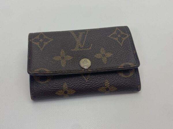 A024 LOUIS VUITTON ルイヴィトン モノグラム ミュルティクレ6 6連 キーケース ブラウン系