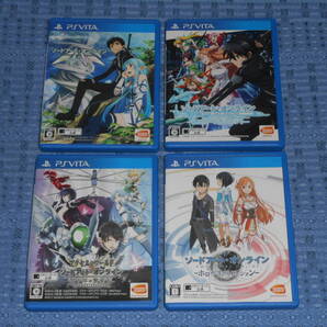 PSVITAソフト4本 ソードアート・オンライン ホロウ・フラグメント ホロウ・リアリゼーション ロストソング アクセル・ワールドVS千年の黄昏