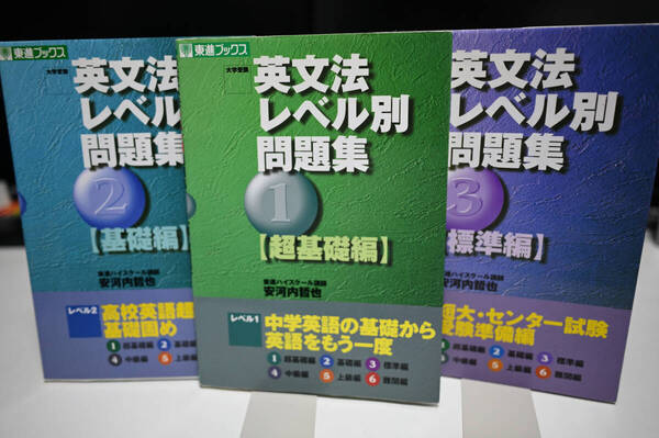 3冊セット 「英文法レベル別問題集 1 ~3」(東進ブックス 安河内哲也/著) 英検や私大入試対策に
