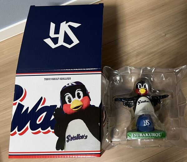 レア非売品!送料込!つば九郎 東京ヤクルト スワローズ 空中くるりんぱ フィギュア ソフビ
