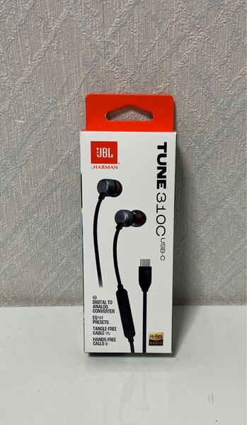 705i2625 JBL TUNE310C USB Type-C 接続 イヤホン 96kHz/24bit DAC内蔵/通話可能マイク付き3ボタンリモコン/フラットケーブル