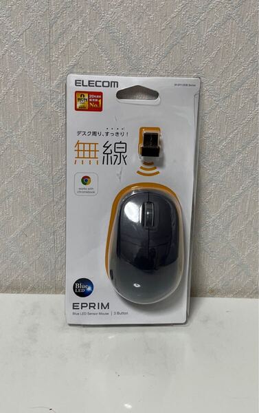 705i1201 エレコム マウス ワイヤレス (レシーバー付属) Mサイズ 3ボタン BlueLED EPRIM ブラック M-DY12DBXBK