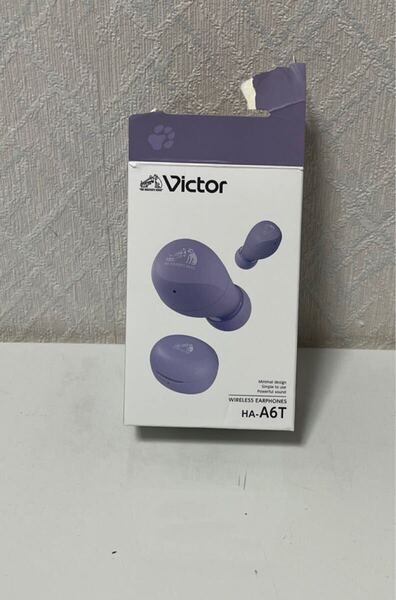 705i2621 JVCケンウッド Victor HA-A6T-V ワイヤレスイヤホン Bluetooth Ver.5.4 合計23時間再生 マイク付き 小型 軽量 防水 パープル