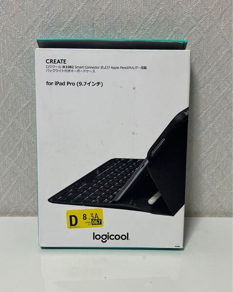 705i2611 Logicool ロジクール iK1082bk Smart ConnectorおよびApple Pencil ホルダー搭載 バックライト付キーボードケースfor iPad Pro