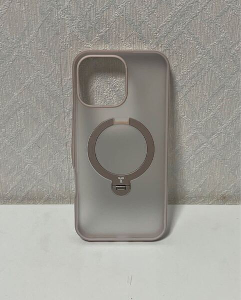 705i1729 TORRAS iPhone 16 Pro Max 用 ケース ゼンマイ式スタンド【カチッ!安定性】縦横両対応 リング マグネット搭載 MagSafe対応