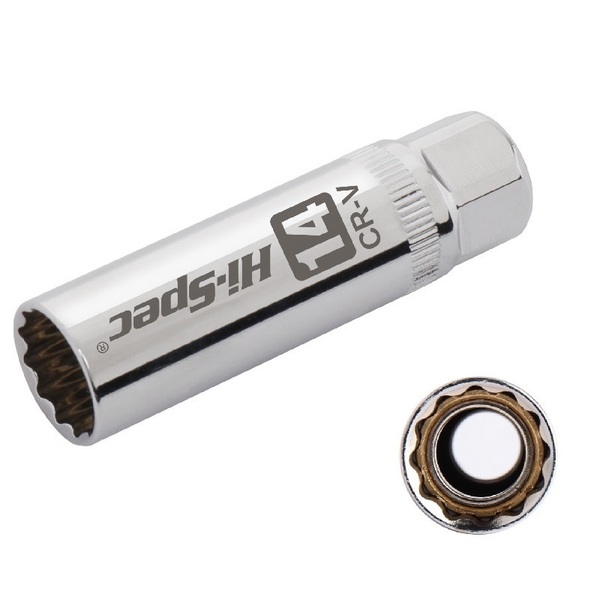 Hi-Spec磁石式プラグレンチ14mm ☆軽量薄型 12角☆BMW 日産など