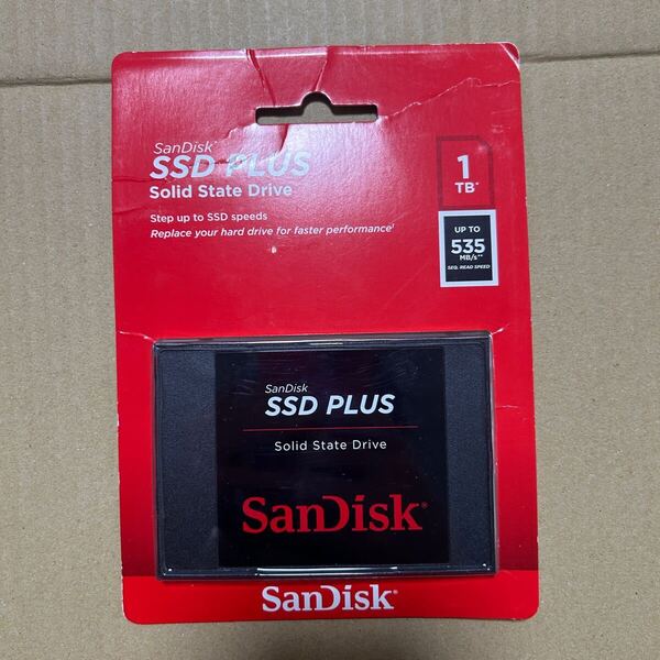 開封済み未使用 SanDisk SSD PLUS 1TB SATA 2.5インチ