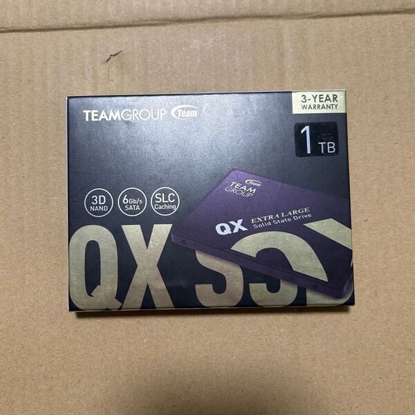 開封済み未使用 TEAM GROUP QX SSD 1TB SATA3 2.5インチ 内蔵SSD