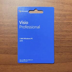 Microsoft Visio Professional 2019 2台PC用正規カード永続版 新品未開封