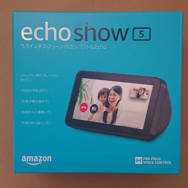【新品】 Echo Show 5 エコーショー5 チャコール スマートディスプレイ with Alexa