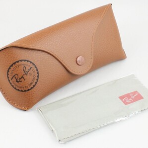 Ray-Ban レイバン サングラスケース&メガネ拭き セミハードケース ブラウン 茶 サングラス付属品 メガネケース RB2140F RB2132F 収納可