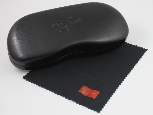Ray-Ban レイバン メガネケース&メガネ拭き スチール製ハードケース Mサイズ(フレーム付属品)サングラス メガネフレーム