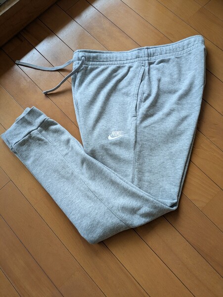 最高の定番品 NIKE ナイキ フレンチテリー ジョガーパンツ トレーニング ジャージ スウェット パンツ ミディアムグレー スポーツ ロゴ 刺繍