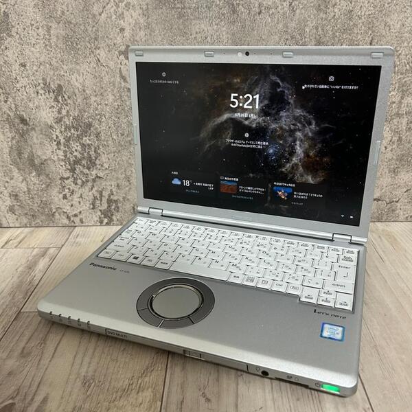 軽量 レッツノート 第7世代 CF-SZ6 i5 8G SSD 256GB DVD Windows11 カメラ Office付き 即納! 初期設定不要☆ 届いてすぐに使えます◎