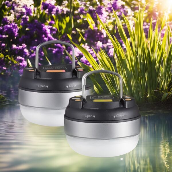 LEDランタン 電池式 130lm 実用点灯7-27時間 防滴 2個セット