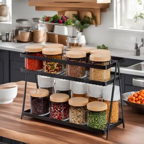 ☆見立たない調味料ラック 高品質 便利なキッチン用品 新登場! ユーザー好評 長