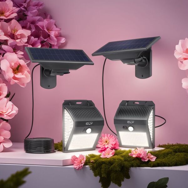 ソーラーライト 屋外 センサーライト 分離式 LED 投光器 防犯 3色切替