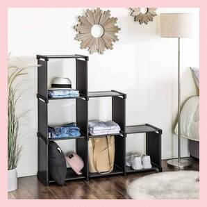 シンプルでおしゃれな黒スチールシェルフ