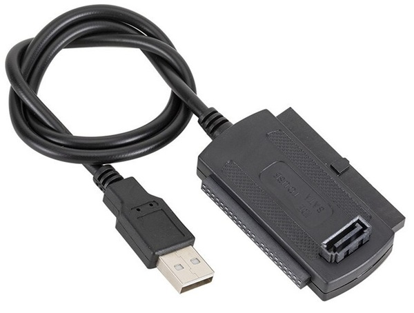 SATA PATA IDEハードディスクや光学ドライブをUSBに変換するアダプター IDESATA to USB2.0 変換ケーブル