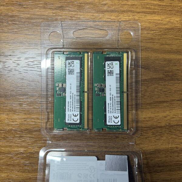 SK Hynix ddr5 8GB 2枚 16GBセット ノートパソコン メモリ