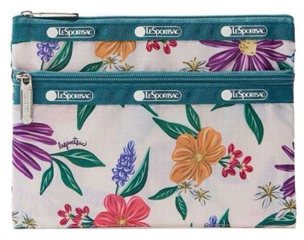 送料込★eclat エクラ付録【LeSportsac × 集英社 大人の花柄ポーチ】2024年10月号付録のみ匿名配送 レスポートサック
