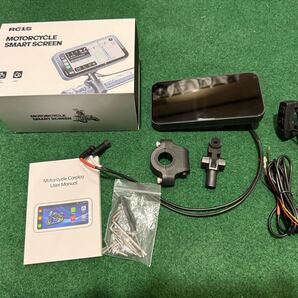 美品 バイク用スマートスクリーン Lamtto RC15 スマートモニター ナビ CarPlay androidauto