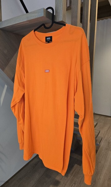 VANS 長袖Tシャツ ロンT オレンジ XL