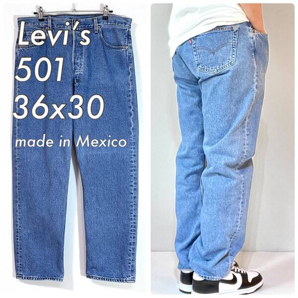 00s メキシコ製 Levi's リーバイス 501 W36L30 デニムパンツ ジーンズ ゴールデンサイズ レギュラーフィット00501-0193 2000年5月p25043205