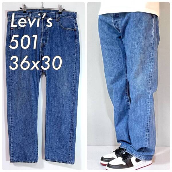 Levi's リーバイス 501 W36L30 ミディアムウォッシュ REGULAR FIT レギュラーフィット デニムパンツ ジーンズ ゴールデンサイズ p25043189