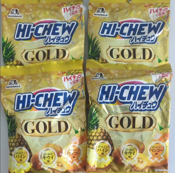 ハイチュウ 森永 ハイチュウゴールド チューイングキャンディ マンゴー パイン キウイ GOLD 袋 菓子 詰め合わせ キャンディ お菓子