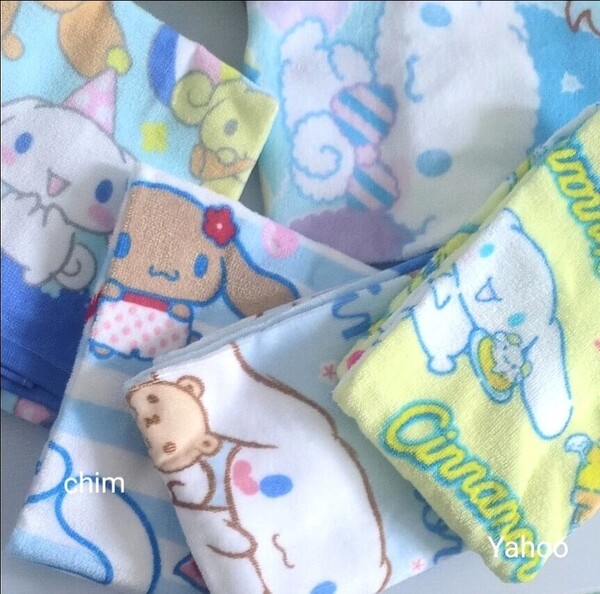 シナモン タオル シナモロール フェイスタオル サンリオ トートバッグ ランチバッグ ハッピーバッグ レディース 白 トート バッグ ☆