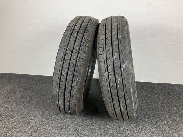 バリ溝 ヨコハマ ブルーアース VAN RY55 2021年 夏タイヤ 2本セット 165/80R14 97/95N LT 8PR相当