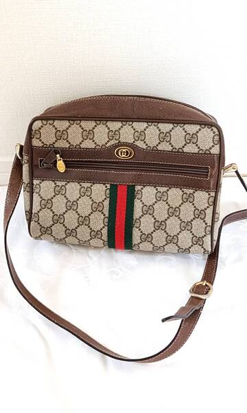 GUCCI(グッチ)GGキャンバス ショルダーバッグ オールドグッチ