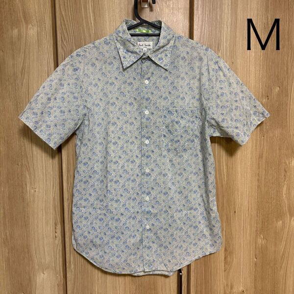 1094 paul smith ポールスミス ロンドン 半袖花柄シャツ M