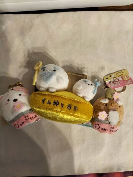 ぬいぐるみ★すみっこ ★セット★すみ神様と弟子 10周年 てのりぬいぐるみ★すみっコぐらし堂 とん神様 しろくま ぶらさげぬいぐるみ
