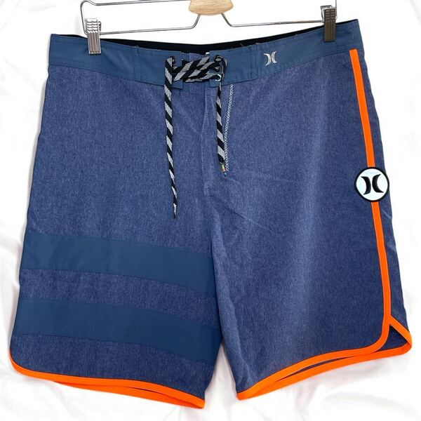 美品 ハーレー サーフショーツ ファントム ショートパンツ BLUE ハーフパンツ 霜降り Hurley Phantom Surf 水着 スウィムウェア ストレッチ
