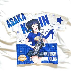 比較的美品 ラブライブ 虹ヶ咲学園 朝香果林 フルグラ Tシャツ ホワイト ODAIBAND フルグラフィック 公式 ニジガク ゲーマーズ限定 ゲマズ