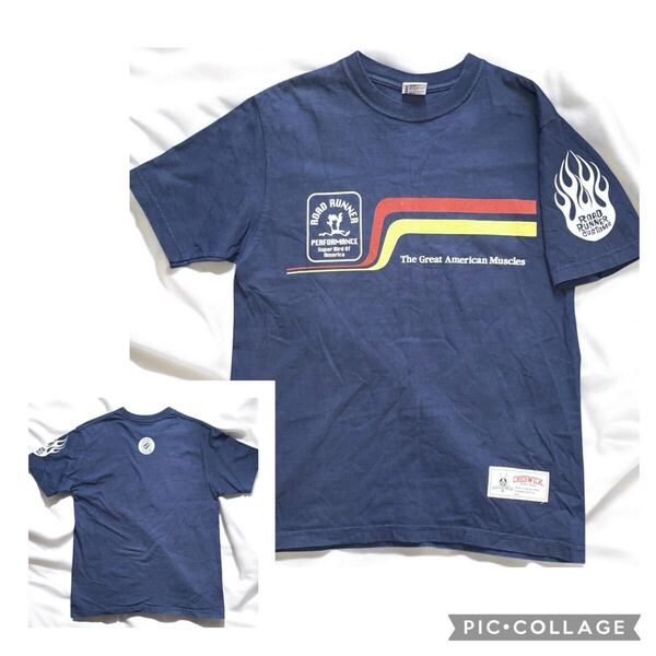 比較的美品 チェスウィック ロードランナー コラボ Tシャツ 東洋 usa製 ネイビー Cheswick ルーニーテューンズ LOONEY TUNES Road Runner