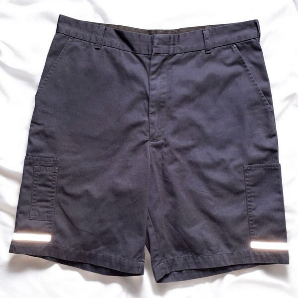 比較的美品 00s FedEx ワーク ショートパンツ カーゴ リフレクター Y2K フェデックス ショーツ ハーフパンツ Stan Herman ヴィンテージ