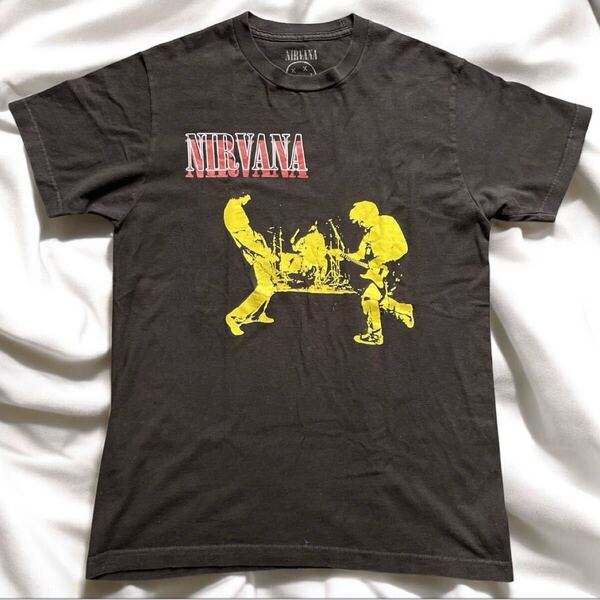 良フェード NIRVANA Live at Reading バンド Tシャツ ブラック BLACK 黒 ニルヴァーナ ライブアットレディング バンT Tee 公式