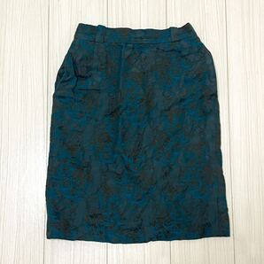 イヴ・サンローラン サイズ38 膝丈 スカート タイトスカート 緑 グリーン ヴィンテージ 古着