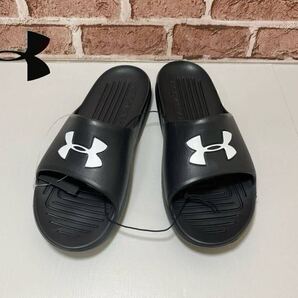 未使用 27cmアンダーアーマー UNDER ARMOUR 新品 メンズ 軽量 快適 サンダル シューズ 靴 黒 ブラック 3021286-001 シャワーサンダル