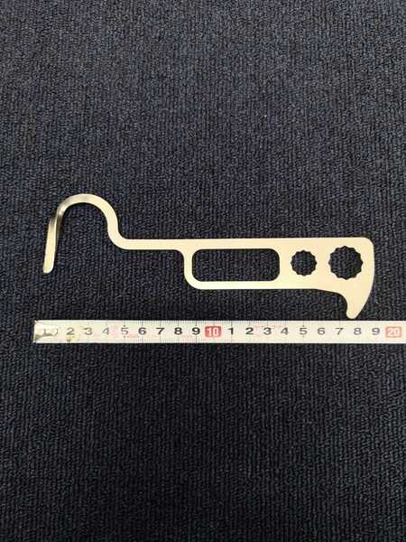 板金 保温 ハゼ起こし ショートタイプ 右利き① ハゼオコシ レーザーカット品 SUS製