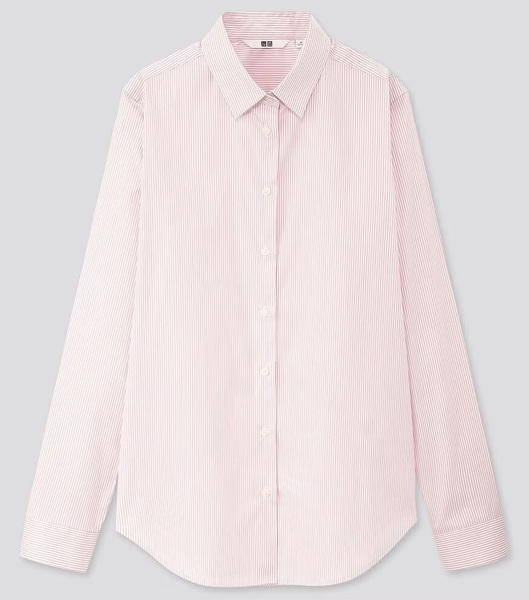 ユニクロ スーピマコットンストレッチストライプシャツ 3XL