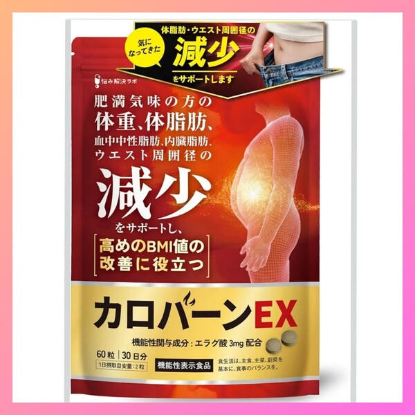 【新品未開封】カロバーンEX 60粒 ダイエットサプリ