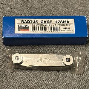 ラジアスゲージ 178MA 未使用品 送料無料 トラスコ 1.0-3.0mm 3.5-7.0mm 34枚組 RADIUS GAGE